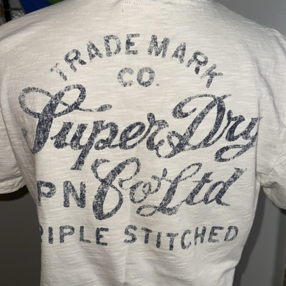 Superdry Embroidered T Shirt SZ Medium - Picture 6 of 10